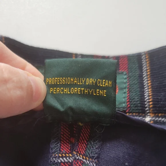 Charter Club Corduroy Scottish Plaid Cotton Pants Size 12 - Picture 7 of 12